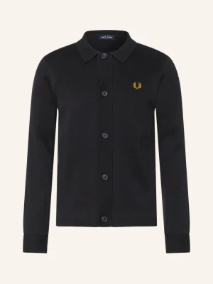 Fred Perry Kardigan schwarz CZARNY