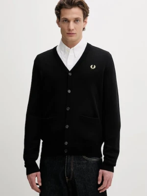 Fred Perry kardigan z wełną Classic Cardigan