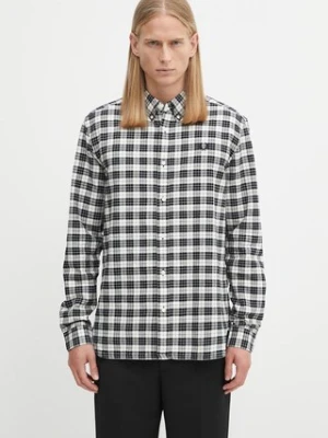 Fred Perry koszula bawełniana męska kolor beżowy regular z kołnierzykiem button-down M1743