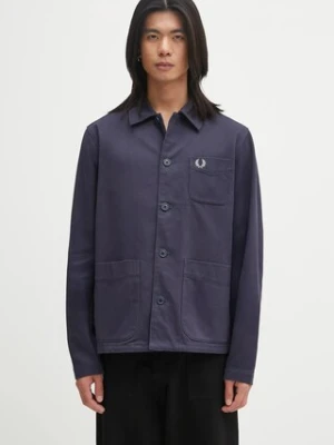 Fred Perry koszula bawełniana męska kolor granatowy regular z kołnierzykiem klasycznym M1701