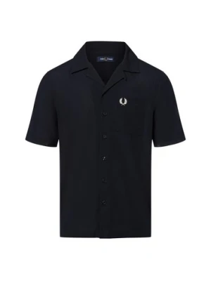 Fred Perry Koszula męska Mężczyźni Regular Fit Bawełna czarny jednolity,