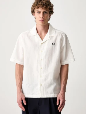 Fred Perry koszula męska z lnem beżowy
