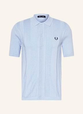 Fred Perry Koszula Z Dzianiny Regular Fit blau