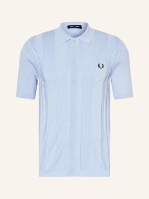 Fred Perry Koszula Z Dzianiny Regular Fit blau