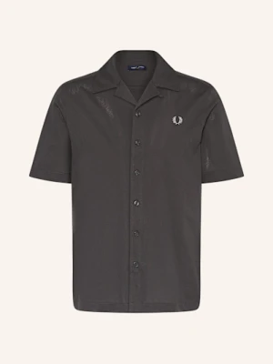 Fred Perry Koszula Z Klapami Comfort Fit Z Piki grau