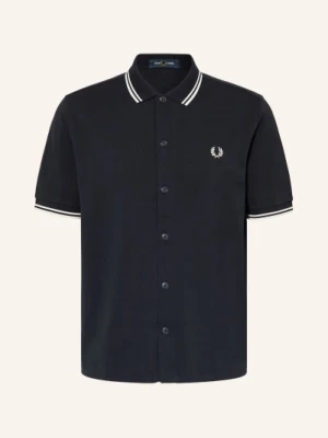 Fred Perry Koszula Z Krótkim Rękawem Comfort Fit Z Piqué blau