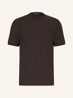 Fred Perry Koszulka braun CIEMNOBRĄZOWY