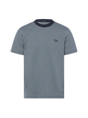 Fred Perry Koszulka męska Mężczyźni Bawełna niebieski,