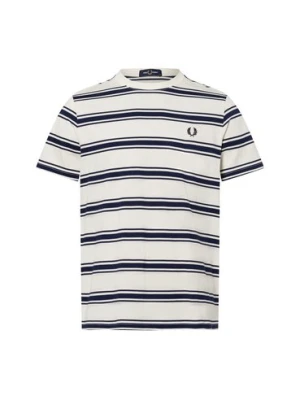 Fred Perry Koszulka męska Mężczyźni Bawełna biały w paski,
