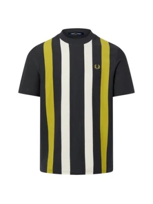 Fred Perry Koszulka męska Mężczyźni Bawełna brązowy|zielony w paski,