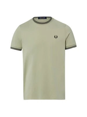 Zdjęcie produktu Fred Perry Koszulka męska Mężczyźni Bawełna zielony jednolity,