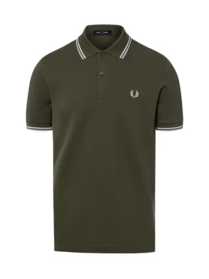 Fred Perry koszulka polo Mężczyźni Bawełna zielony,