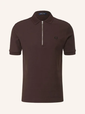 Fred Perry Koszulka Polo Piqué braun CIEMNOBRĄZOWY