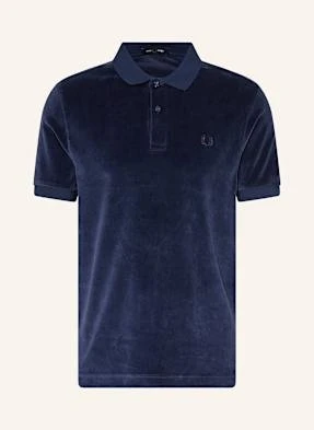 Fred Perry Koszulka Polo Z Aksamitu blau