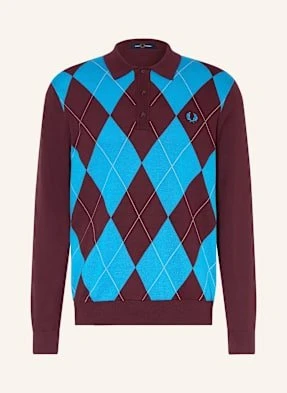 Fred Perry Koszulka Polo Z Dżerseju rot