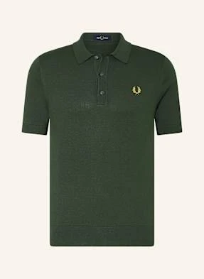 Fred Perry Koszulka Polo Z Dzianiny gruen