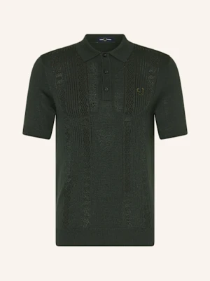Fred Perry Koszulka Polo Z Dzianiny gruen