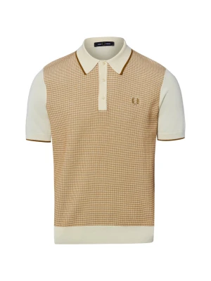 Fred Perry koszulka polo z dzianiny Mężczyźni beżowy