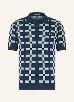 Fred Perry Koszulka Polo Z Dzianiny Regular Fit blau