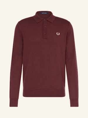 Fred Perry Koszulka Polo Z Dzianiny rot