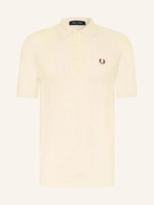 Fred Perry Koszulka Polo Z Dzianiny weiss