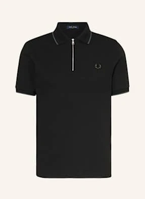 Fred Perry Koszulka Polo Z Piki schwarz