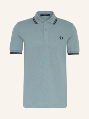 Fred Perry Koszulka Polo Z Pikowanym Wzorem blau