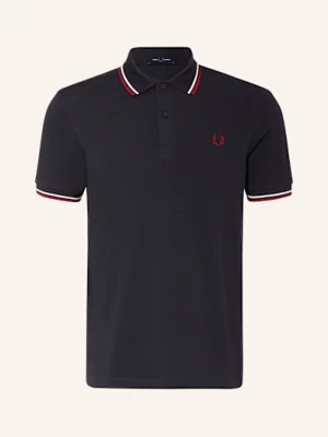 Fred Perry Koszulka Polo Z Pikowanym Wzorem blau