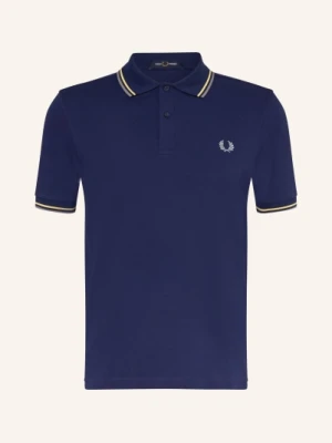 Fred Perry Koszulka Polo Z Pikowanym Wzorem blau