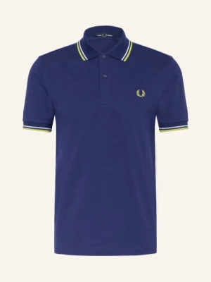 Fred Perry Koszulka Polo Z Pikowanym Wzorem blau