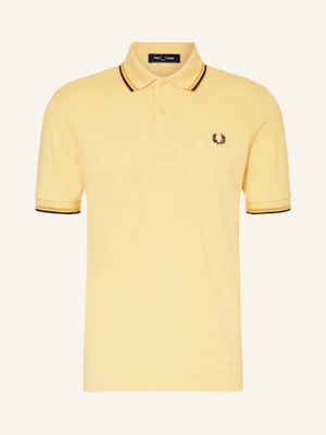 Fred Perry Koszulka Polo Z Pikowanym Wzorem gelb