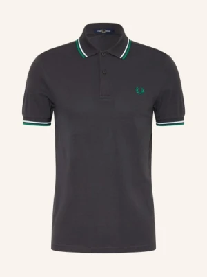 Fred Perry Koszulka Polo Z Pikowanym Wzorem grau