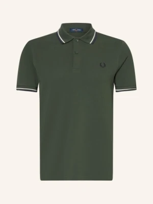 Fred Perry Koszulka Polo Z Pikowanym Wzorem gruen
