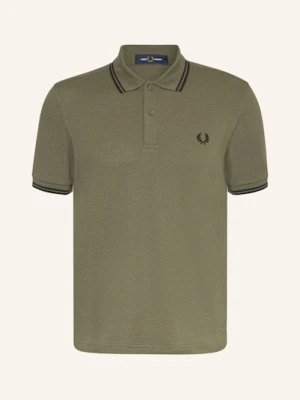 Fred Perry Koszulka Polo Z Pikowanym Wzorem gruen