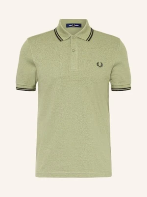 Fred Perry Koszulka Polo Z Pikowanym Wzorem gruen