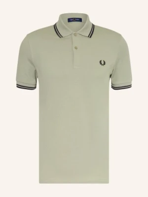 Fred Perry Koszulka Polo Z Pikowanym Wzorem gruen