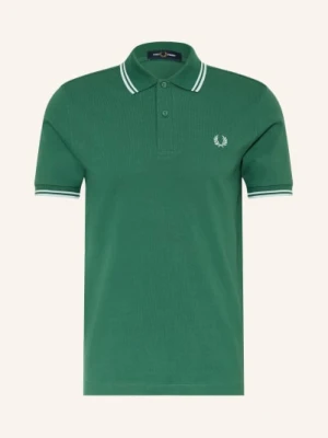 Fred Perry Koszulka Polo Z Pikowanym Wzorem gruen