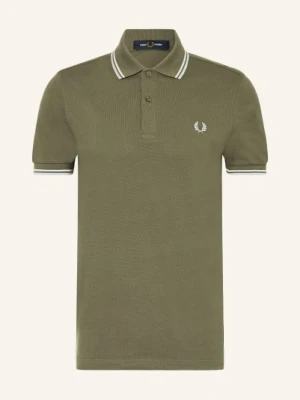 Fred Perry Koszulka Polo Z Pikowanym Wzorem gruen