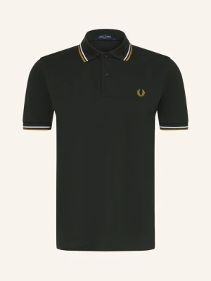 Fred Perry Koszulka Polo Z Pikowanym Wzorem gruen