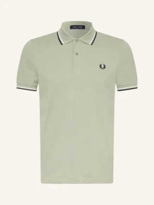 Fred Perry Koszulka Polo Z Pikowanym Wzorem gruen
