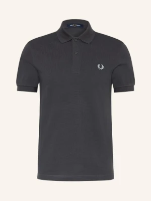 Fred Perry Koszulka Polo Z Pikowanym Wzorem Regular Fit grau CZIEMNOSZARY