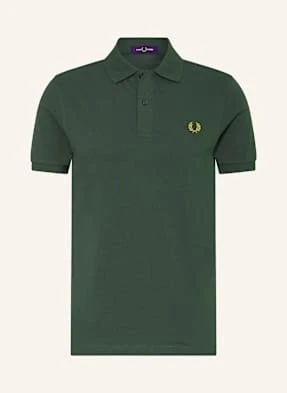 Fred Perry Koszulka Polo Z Pikowanym Wzorem Regular Fit gruen