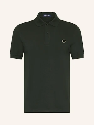 Fred Perry Koszulka Polo Z Pikowanym Wzorem Regular Fit gruen