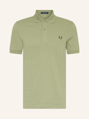 Fred Perry Koszulka Polo Z Pikowanym Wzorem Regular Fit gruen
