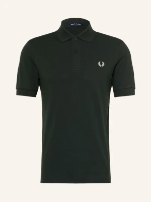 Fred Perry Koszulka Polo Z Pikowanym Wzorem Regular Fit gruen CZARNY