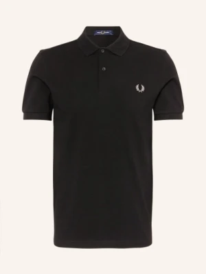 Fred Perry Koszulka Polo Z Pikowanym Wzorem Regular Fit schwarz