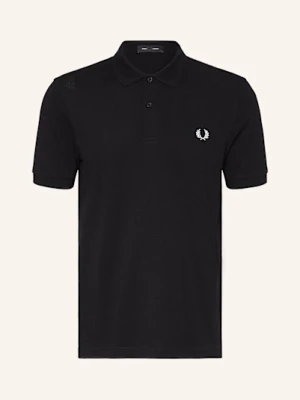 Fred Perry Koszulka Polo Z Pikowanym Wzorem Regular Fit schwarz