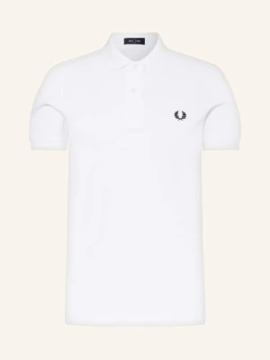 Fred Perry Koszulka Polo Z Pikowanym Wzorem Regular Fit weiss