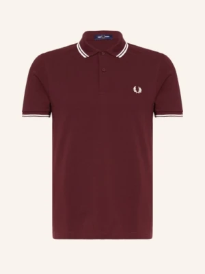 Fred Perry Koszulka Polo Z Pikowanym Wzorem rot