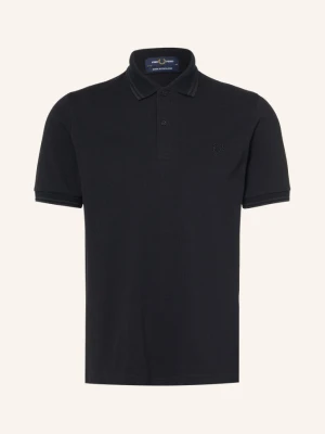Fred Perry Koszulka Polo Z Pikowanym Wzorem schwarz